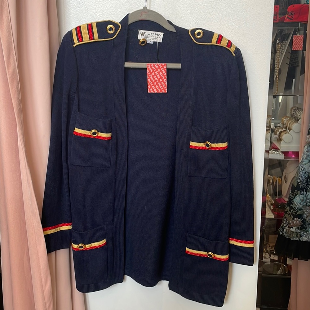 St John Sportswear Military Cardigan